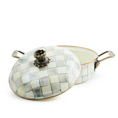 MacKenzie-Childs Sterling Check Cookware 3 Qt. Casserole